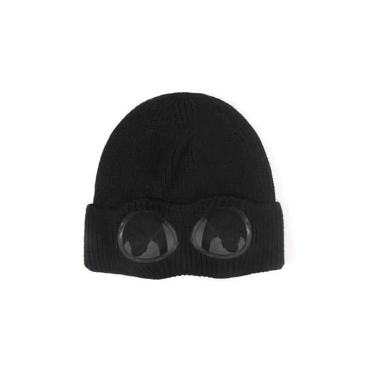 Knitted Hat with Goggles