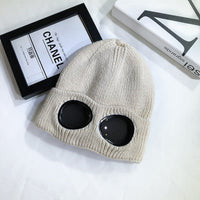 Knitted Hat with Goggles