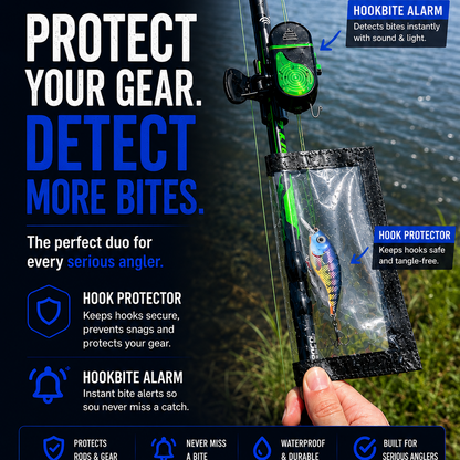 HookOut Complete Fishing System with Hook Protector, HookBite and hook remover — product image 1