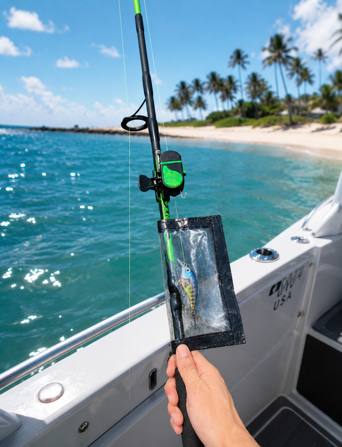 HookOut fishing setup