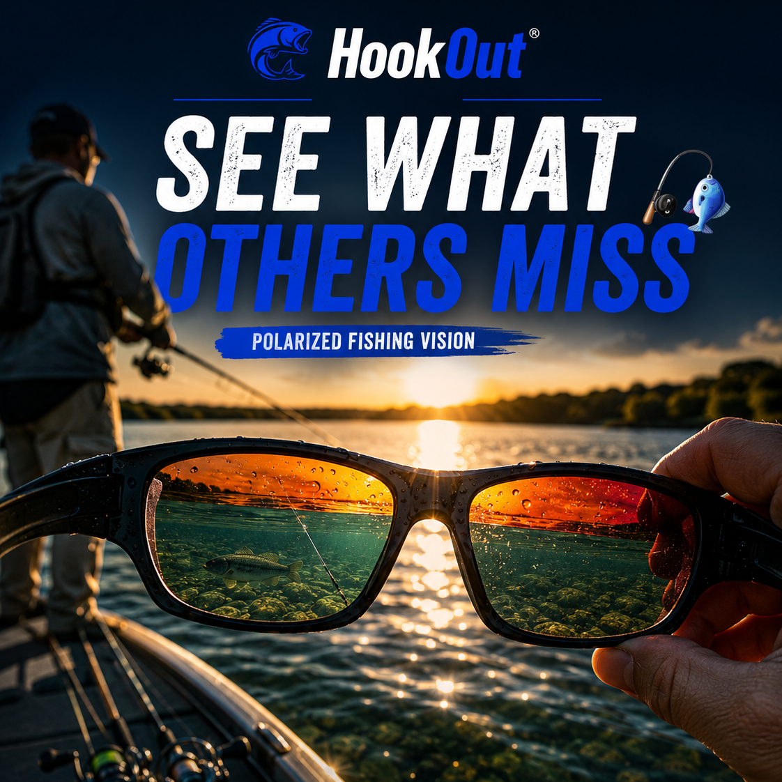 WaveShield polarized fishing sunglasses