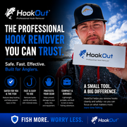 HookOut™ Hook Remover — One Squeeze. Hook Out. Fish Released.