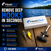 HookOut™ Hook Remover — One Squeeze. Hook Out. Fish Released.