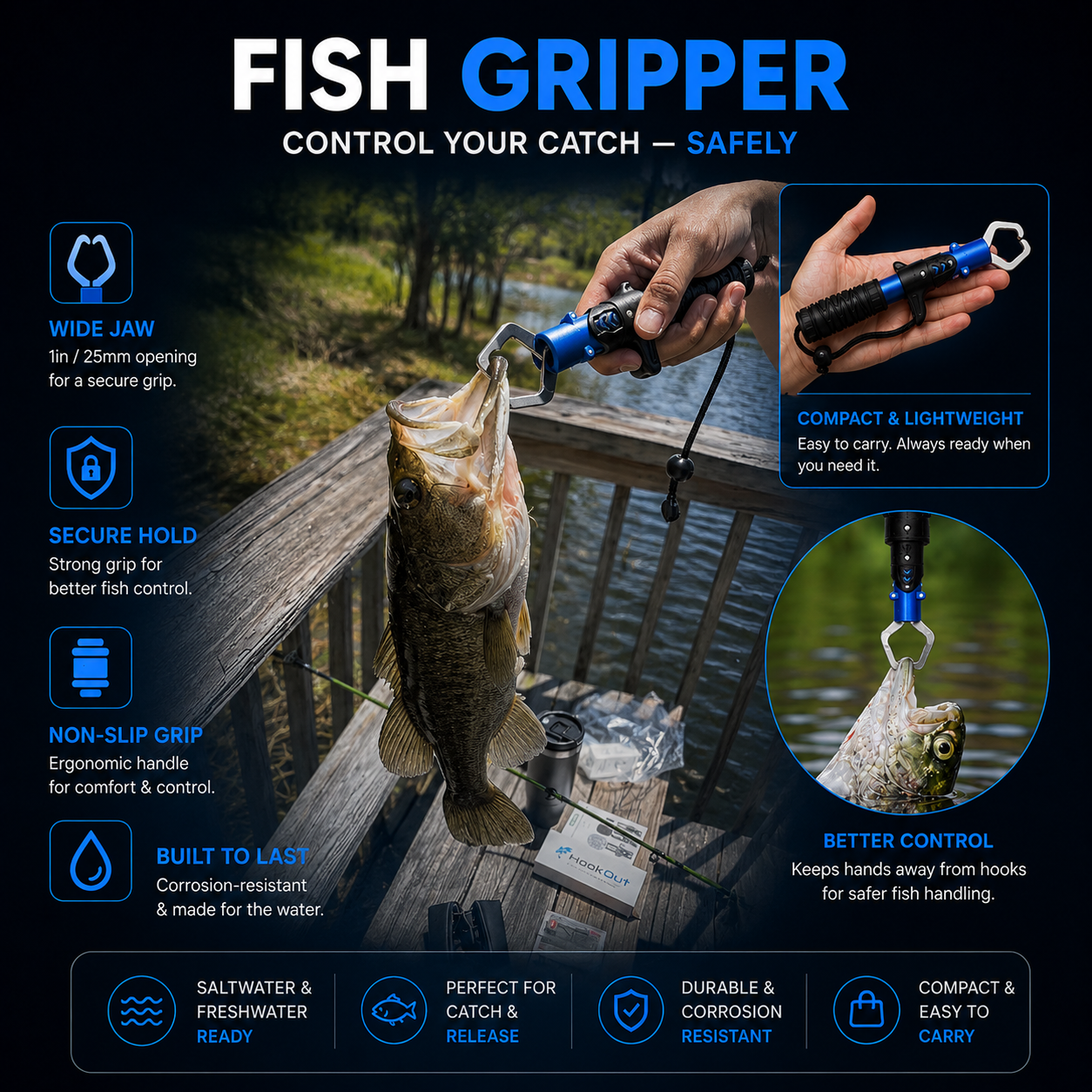 HookOut™ Pro Fishing Kit — Built for Serious Anglers