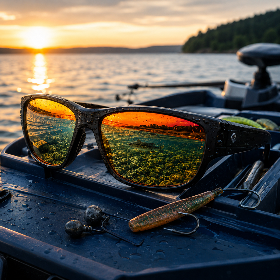 HookOut WaveShield™ Polarized Fishing Sunglasses | UV Protection & Night Vision Lens
